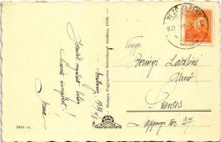 1939 Mezőberény, Községháza a Hősök szobrával, emlékmű (EK)