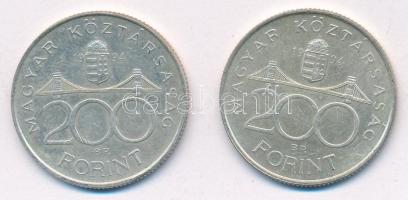 1994. 200Ft "Deák" (2x) T:AU,XF Adamo F13.1