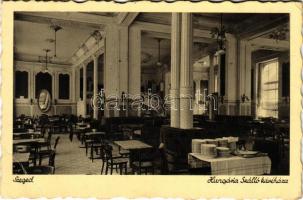 1939 Szeged, Hungária szálló, kávéház, belső (EB)