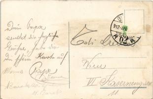 1912 Budapest, I. kerület, Erzsébet híd, budai hídfő (EK)