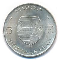 1947. 5Ft Ag "Kossuth" T:AU Adamo F8.1