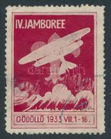 1933 Gödöllő IV. Jamboree repülő cserkész levélzáró