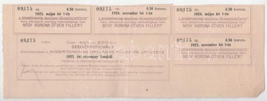 Budapest 1909. "Kisbirtokosok Országos Földhitelintézete" 4 1/2%-os záloglevele 100Ft-ról,...