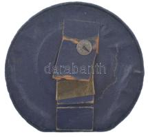 Szántó Gergely (1886-1962) ~1920-1930. "Királyi Magyar Egyetemi Nyomda - MDLXXVII" bronz e...