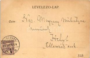 1900 Kolozsvár, Cluj; Felleg-vár, Szt. Mihály templom / Cetatea / church. Art Nouveau