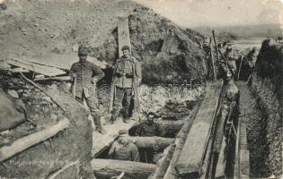 Shooting trench, military WWI