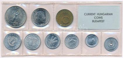 1973. 2f-10Ft (9xklf) érmés forgalmi sor fóliatokban T:UNC Adamo FO6