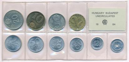 1984. 2f-20Ft (10xklf) érmés forgalmi sor fóliatokban T:UNC Adamo FO17