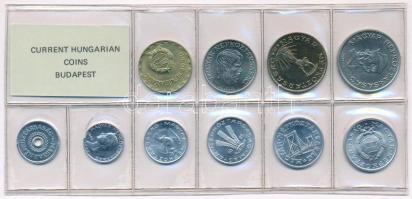 1985. 2f-20Ft (10xklf) érmés forgalmi sor fóliatokban T:UNC Adamo FO18