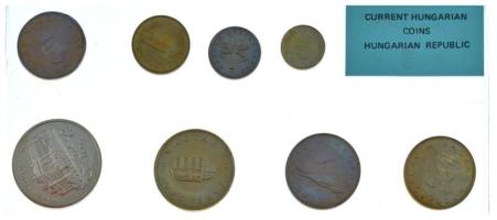 1992. 1Ft-200Ft (8xklf) érmés forgalmi sor fóliatokban T:BU 
Hungary 1992. 1 Forint - 200 Forint (8...