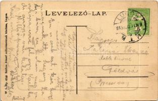 1915 Lugos, Lugoj; Román Lugos, Szidon József litográfia és könyvnyomdája, Rosenthal Adolf üzlete. W...