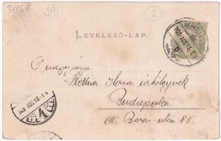 1903 Herkulesfürdő, Baile Herculane; Szapáryfürdő, látkép, fürdő. R. Krizsány kiadása / bath, genera...