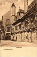 Nagyszeben, Hermannstadt, Sibiu; Városháza,udvar.G. A. Seraphin kiadása. Chromophot v. Jos. Drotleff/ Rathaus, hof / town hall, courtyard (EK)