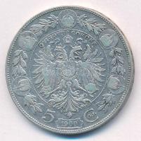 Ausztria 1900. 5K Ag "Ferenc József" T:F karc Austria 1900. 5 Corona Ag "Franz Joseph...