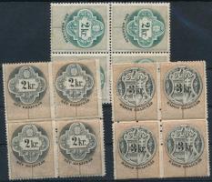 2 x 2kr + 3kr négyestömb / 3 unused blocks of 4