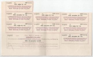 1911. Budapest "Kisbirtokosok Országos Földhitelintézete" 4 1/2%-os záloglevele 200K-ról, ...