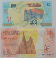 Madagaszkár 2017. 100A + 500A T:UNC
Madagascar 2017. 100 Ariary + 500 Ariary C:UNC