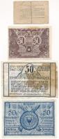 4 db-os vegyes német és osztrák szükségpénz tétel T:AU-VG folt
4pcs of mixed german and austrian ne...