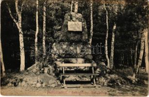 Frantiskovy Lázne, Franzensbad; Bellinghausen Gedenkstein / monument (EB)