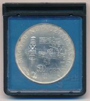 1981. 500Ft Ag "Bartók Béla" fekete, sérült MNB tokban T:BU Adamo EM62