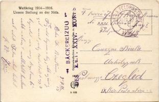 1917 Weltkrieg 1914-1915. Unsere Stellung an der Nida / Világháború 1914-1915. Állásunk a Nidán / WW...
