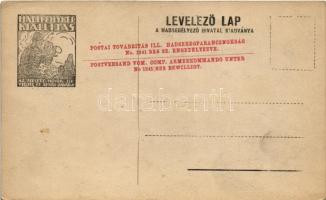 66/II. Zlj. Grausz Sándor fődhgy. Győzelmi hírt szócsövön közlünk az olaszokkal. Hadifénykép Kiállít...