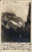 1917 10. hadsereg paranancsnokság. Hegyi járőr. Hadifénykép Kiállítás / WWI Austro-Hungarian K.u.K. military, mountain patrol (EK)