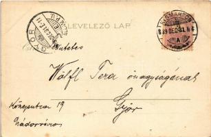 1899 (Vorläufer) Temesvár, Timisoara; Gyárváros, Andrássy út, villamos. Kiadja a Corvina könyvkeresk...