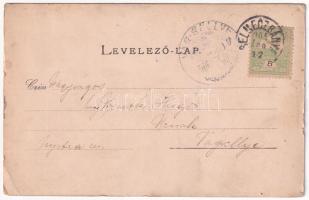 1905 Selmecbánya, Banská Stiavnica; Akadémiai központi épület, Ernst Zsigmond és Hauer Gyula üzlete,...