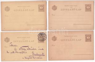 Ezredéves Kiállítás - 31 db díjjegyes művész képeslap jó minőségben: 1 db 5 Krajcáros piros Ga. (töb...