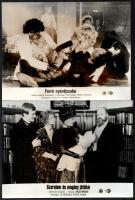 Hibás filmfotók tétele, cca 1988 előtt készült külföldi filmek egy-egy jelenete, 33 db vintage produ...