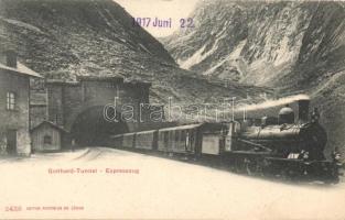 Gotthard tunnel, express train (Rb)
