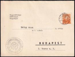 1937 Meghívó a soproni Frankenburg Irodalmi Kör irodalmi estjére, Báthy Anna (1901-1962) operaénekes...