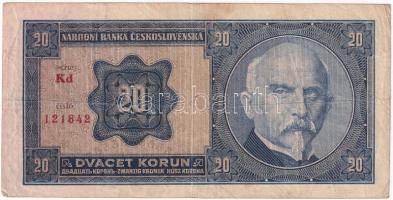 Csehszlovákia 1926. 20K T:F Czechoslovakia 1926. 20 Korun C:F Krause P#21