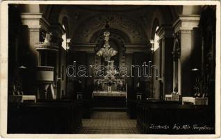 1931 Szatmárnémeti, Szatmár, Satu Mare; Irgalmas Nővérek temploma, belső / church, interior (EK)