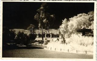 1940 Kolozsvár, Cluj; Sétatér / park, promenade. photo + 1940 Kolozsvár visszatért So. Stpl. (EK)