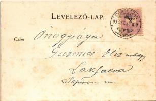 1899 (Vorläufer) Debrecen, Piac utca, üzletek. Hans Nachbargauer kiadása (fl)