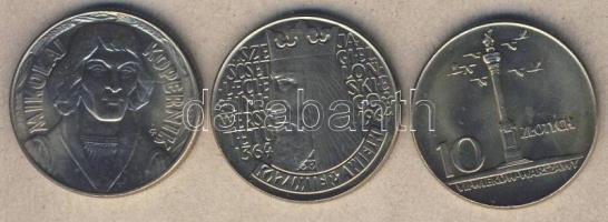 Lengyelország 1964-65. 10Zl (3x) klf motívumokkal T:1,BU