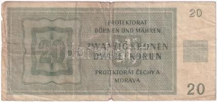 Német Harmadik Birodalom / Cseh-Morva Protektorátus 1944. 20K T:VG German Third Reich / Protectorate...