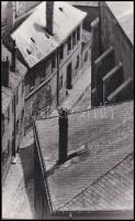 1963 Beliczky Pál jelzés nélküli fotóművészeti alkotása, 1 db vintage fénykép, ezüst zselatinos fotópapíron, 24x14,5 cm