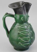 Miska kancsó. Mázas kerámia, hibátlan 25 cm