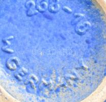 Német retro design váza. Mázas kerámia, kézzel festett, jelzett, hibátlan 18 cm