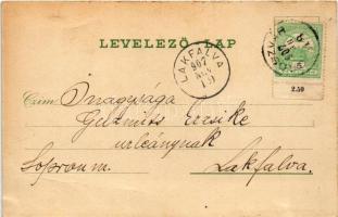 1907 Oroszvár, Rusovce (Pozsony, Pressburg, Bratislava); Bader vendéglője, Nemes udvar, Ménes, vasút...