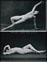 Különböző helyszíneken, változó időpontokban készült, szolidan erotikus felvételek, 5 db modern nagy...