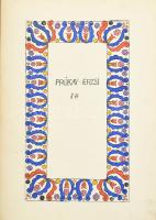 1929-1932 Bp., Prókay Erzsébet polgári leányiskolai tanuló munkái: népművészeti és egyéb díszítőmint...