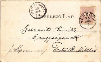1898 (Vorläufer) Fehértemplom, Ung. Weisskirchen, Bela Crkva; Római katolikus templom, Fő utca, pály...