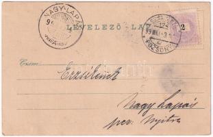 1899 (Vorläufer) Malacka, Malaczka, Malacky; Izraelita templom, zsinagóga, Fő tér, Apáca zárda. Wies...