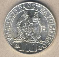Lengyelország 1966. 100Zl Ag "Millenium" T:BU