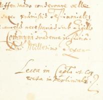 1667 Nagybócsai és köncsögi bortokok adásvételi szerződése Zádory Judit és Kamarás család között