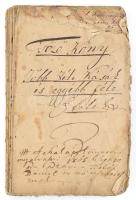 1865 Kásák és egyéb féle ételek 157 magyar nyelvű kézzel írt receptet tartalmazó szakácskönyv, receptgyűjtemény. Első néhány lap sérült, kötés nélkül